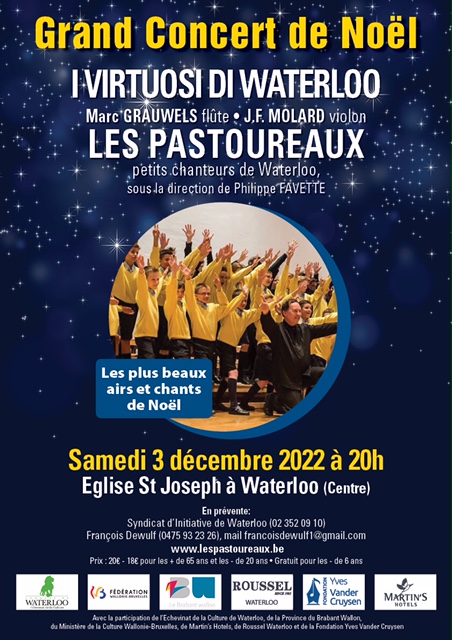 Concert de Noël avec l’orchestre I Virtuosi di Waterloo